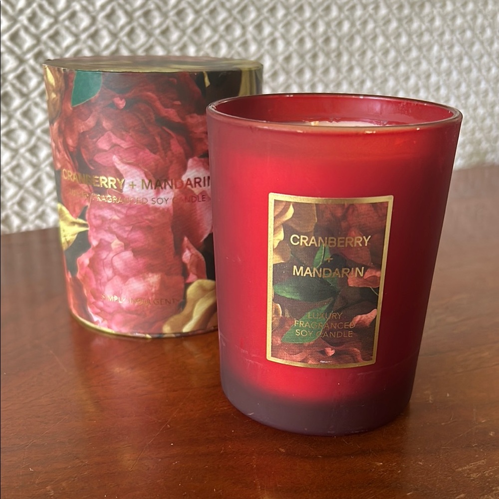 NEW Cranberry Mandarin Scented Candle - 10 oz.